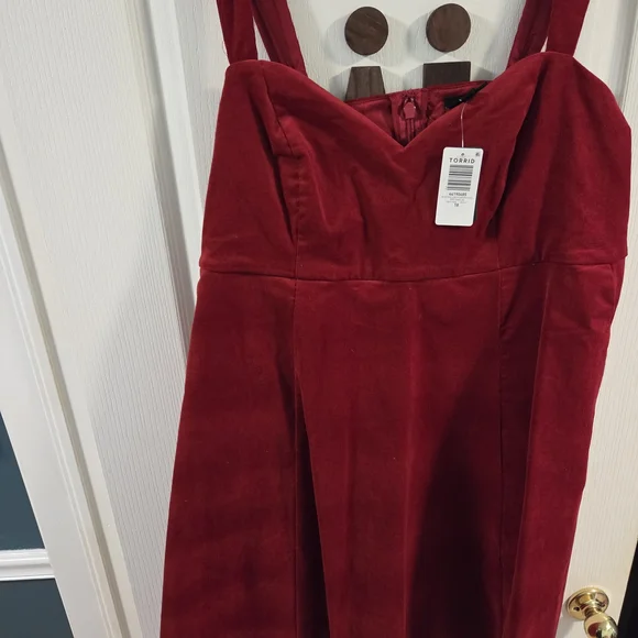 NWT Torrid Retro Chic Knee-Length Corduroy Dress- Size 18 - Picture 4 of 10